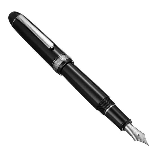 STILOGRAFICA PLATINUM 3776 CENTURY SILVER TRIM NIB SF