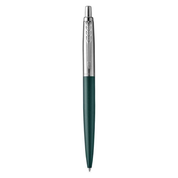 Kulspet - PARKER - Jotter XL - Matgrön Greenwich - Återfyllbar - Blå medelspets