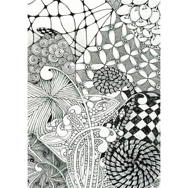 Ritningsset - SAKURA - Zentangle-verktyg 12 delar - Vuxen - Blandat - Avslappnande och konstnärligt