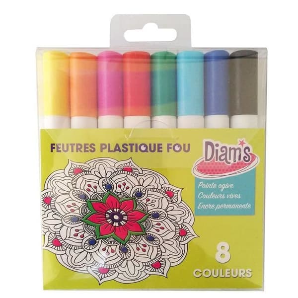 Penna - Ej specificerat - Set om 7 - Klara färger - Mellanspets - Ugnssäkra