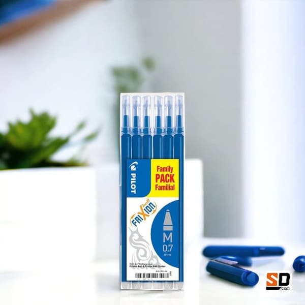 PILOT Set med 6 FRIXION BALL Refills BLS-FR7 Blå