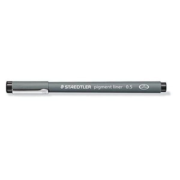 Staedtler Pigment Liner Filtpenna kalibrerad spetslinjebredd 0,1 mm Paket med 10 - 4007817330401