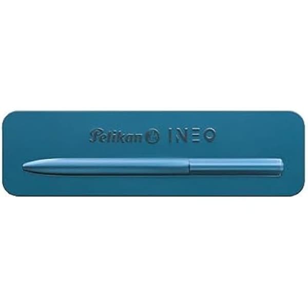 Pelikan 822473 Ineo Ocean Blue kulspetspenna i metallfodral