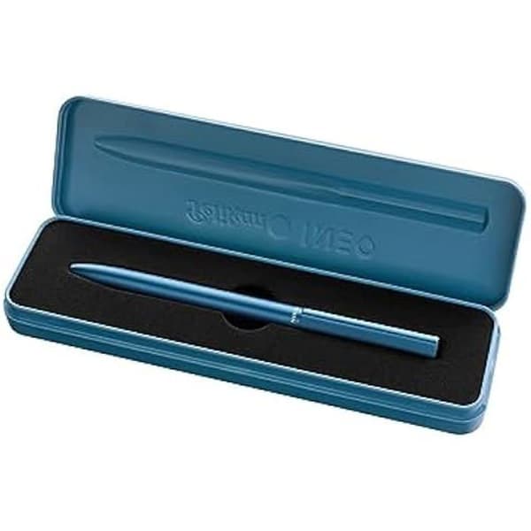 Pelikan 822473 Ineo Ocean Blue kulspetspenna i metallfodral