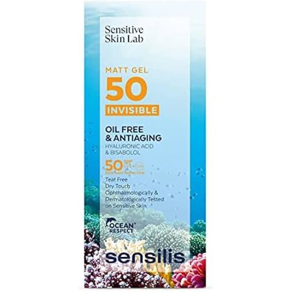 Invisible Anti-Aging Gel SPF50+ - SENSILIS - 40 ml - Ej fet - Solskydd - För vuxna