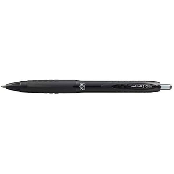 Rollerball penna - UNI-BALL - Signo 307 RT - Paket med 12 - Svart gelbläck - 0,7 mm spets - Komfort grepp