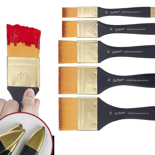 INF Nylon Hair Paint Brush Set BS05 - 5 Piece Set