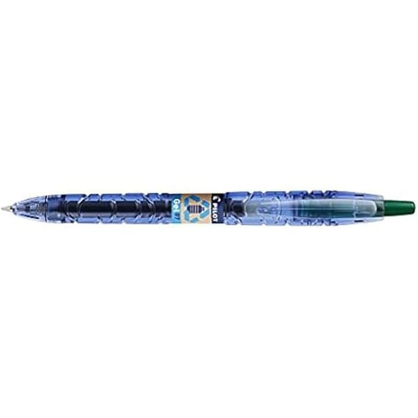Gel bläckpenna - PILOT - B2P Gel - Grön - Medium spets - Box med 10 enheter