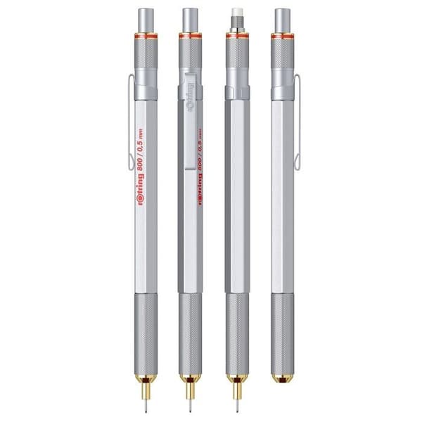 Penna - pennsats - Rotring refill - 1904449 - Infällbar mekanisk penna 800 | 0,5 mm | pengar ()
