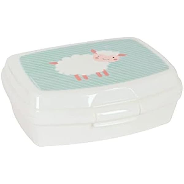 Smörgåslåda - SAFTA - Ovejita - Rektangulär - Hög kvalitet - 17 x 14 x 6 cm - Grön