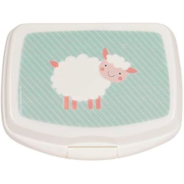 Smörgåslåda - SAFTA - Ovejita - Rektangulär - Hög kvalitet - 17 x 14 x 6 cm - Grön