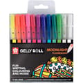 Miniatyrbild 1 av 3: Set med 12 gelpennor - SAKURA - Gelly Roll Moonlight - Fluorescerande - Glittrig - Fin spets