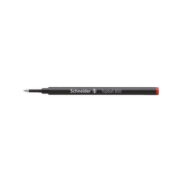 Set med 10 rullpennor - Röd - 0,5 mm spets - Topball 850 - Schneider