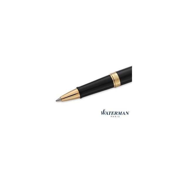 WATERMAN Hemisphere Rollerball-penna, mattsvart, guldkant, finspets svart refill, presentask