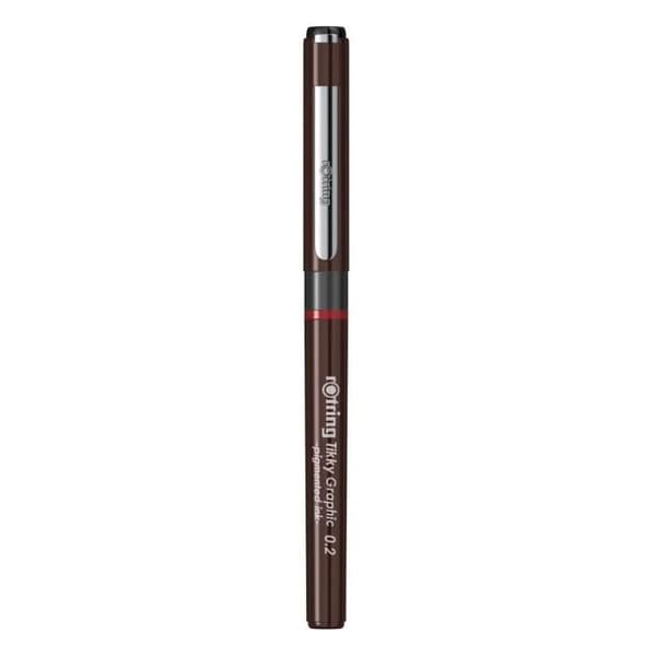 rOtring Tikky Graphic fineliner 0,20 mm, svart bläck