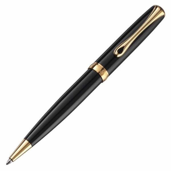 Stylo - pennset - Diplomat refill - D40203040 - Kula skrivare Excellence A2, svart/guld