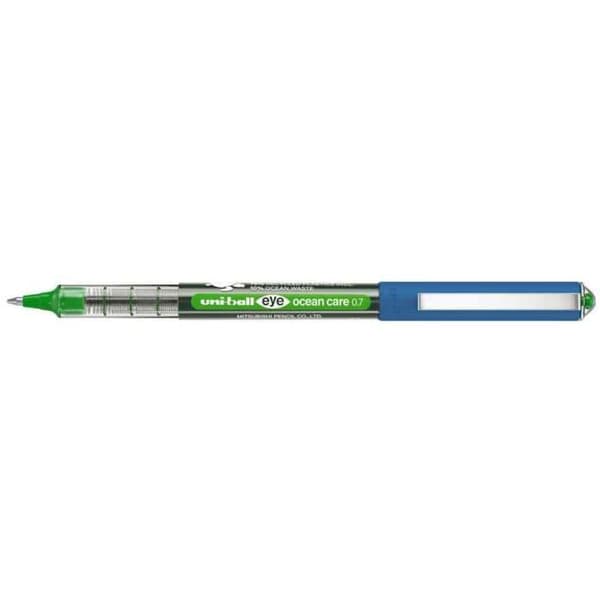 Stylo roller - uni-ball - eye ocean care 0.7 - bläck Super Ink - 75% återvunnen plast