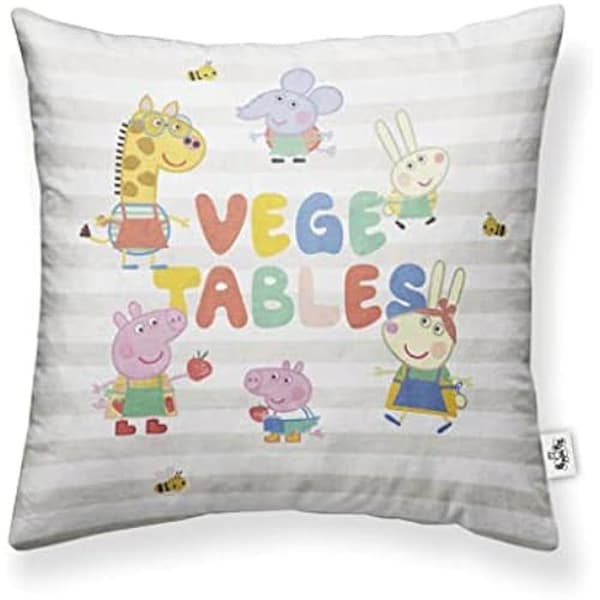 100 % bomull Grönsaker Kuddfodral A 45 x 45 cm - BL BELUM - Flerfärgad