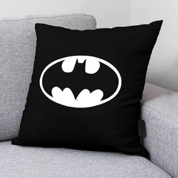 Bomullskudde 45x45cm Batman Basic A modell - BL BELUM - Svart