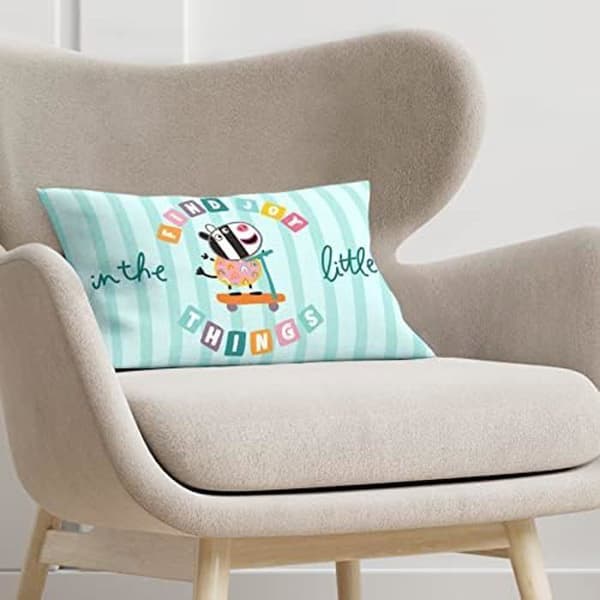 Kuddfodral 100% bomull 30x50cm modell Find Joy C - BL BELUM