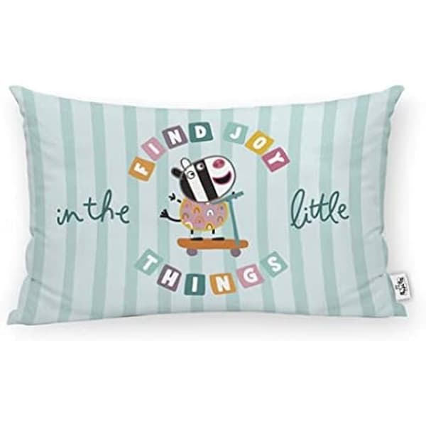 Kuddfodral 100% bomull 30x50cm modell Find Joy C - BL BELUM