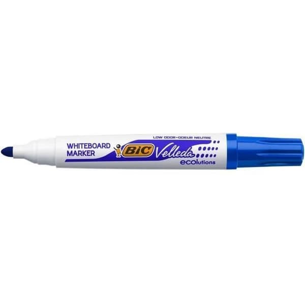 BIC® - Box med Velleda® raderbara markörer BIC® Velleda® 1701 ECOlutions® x 12 - Blått bläck