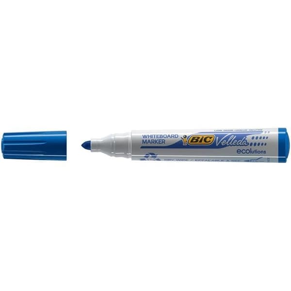 BIC® - Box med Velleda® raderbara markörer BIC® Velleda® 1701 ECOlutions® x 12 - Blått bläck