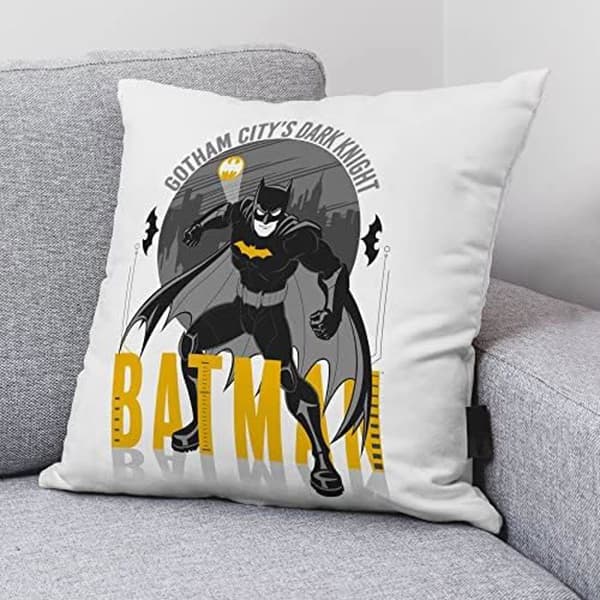 Batman kuddfodral - BL BELUM - Halvt panamatyg 100 % ekologisk bomull - osynlig dragkedja