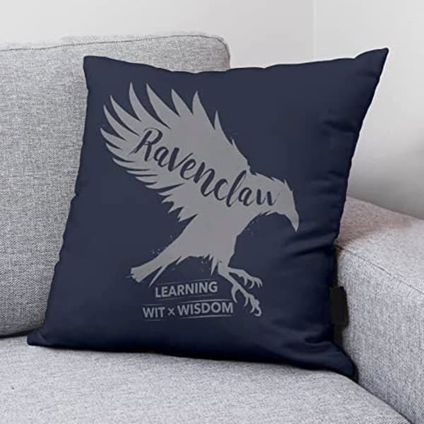 Bomullskudde 50x50cm modell Ravenclaw Values A - BL BELUM - Blå