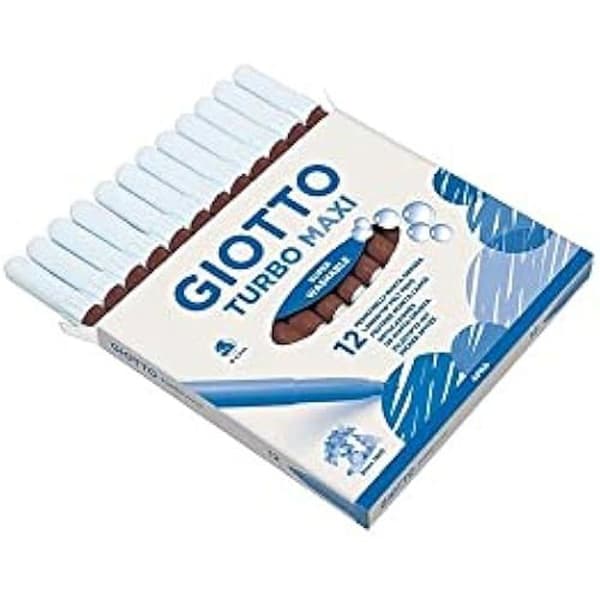 Giotto Turbo Maxi Pen - Brun - 12 st