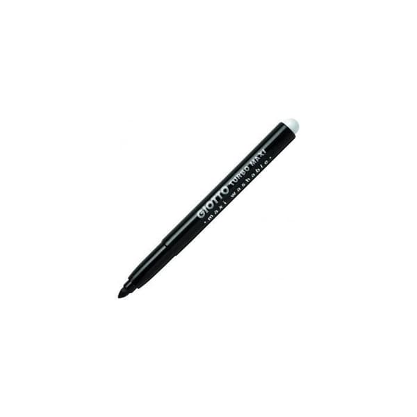Pennarello - Giotto - Turbo Maxi - 12 bitar - Noir - Spets Ø 5 mm - Tvättbar