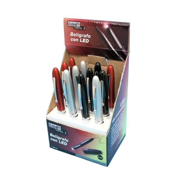 Multifunktionell LED-bollpenna Electro DH 60.377 - Svart - Fin spets - Svart bläck
