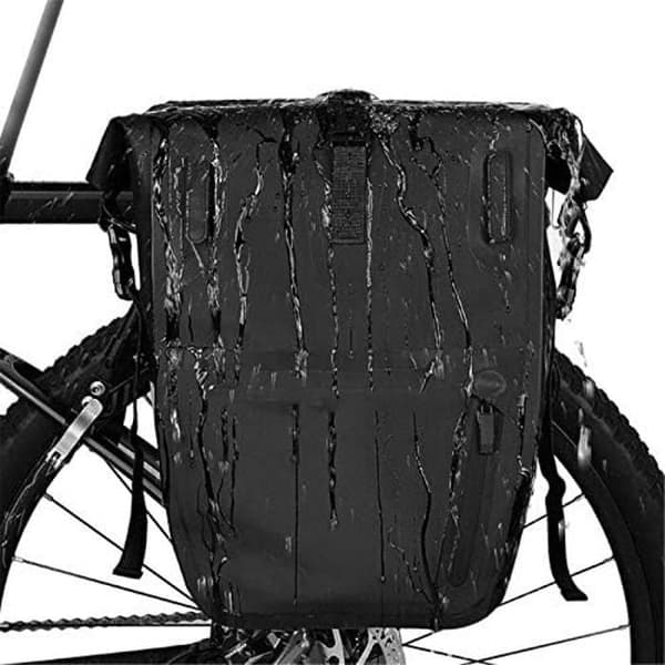 Cykelsadelväska - MUARE - 5 L vattentät reflex - Svart - Blandad