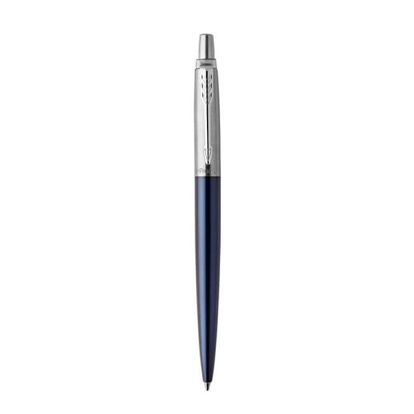 PARKER Jotter kulspetspenna, kungsblå, kromkant, blå refill, presentförpackning