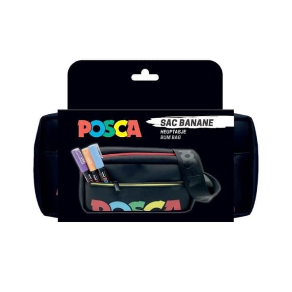 Säck med bälte - POSCA - Svart - 1 styck - Justerbart bälte - För vuxna - Kvinna/man