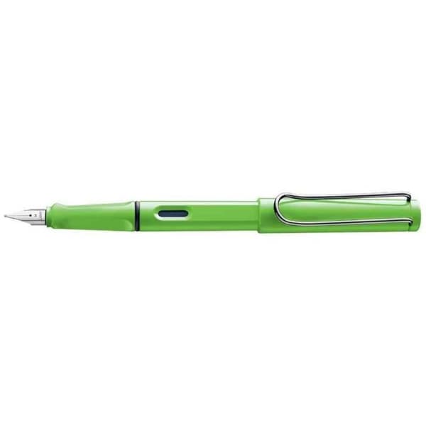 Fjäderpenna - LAMY - Safari Grön - Spetstorlek M - Ergonomiskt grepp - Krop av plast ASA