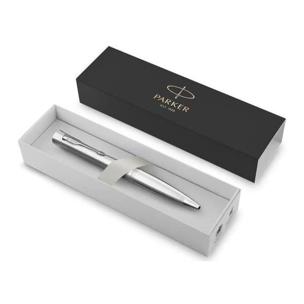 PARKER Urban kulspetspenna, Metro Metallic, Chrome Trim, Blue Medium Point Refill, Presentbox