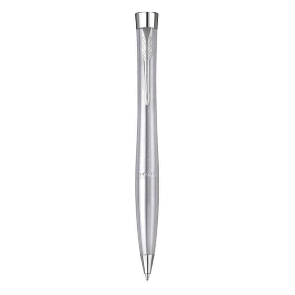 PARKER Urban kulspetspenna, Metro Metallic, Chrome Trim, Blue Medium Point Refill, Presentbox