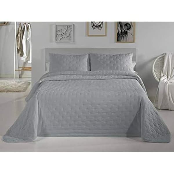 COLCHA BOUTI + COJIN Dots PC - PIERRE CARDIN - Vit - Blandat