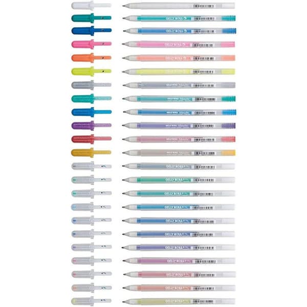 Gelpennor - Sakura - Gelly Roll 24 - 12 Stardust - 6 Metallic - 5 Moonlight