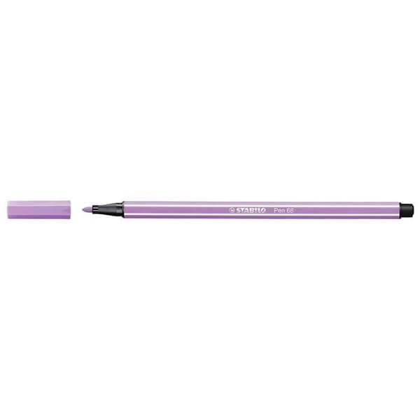 Set med 10 Pen 68 ritpennor, ljus lila