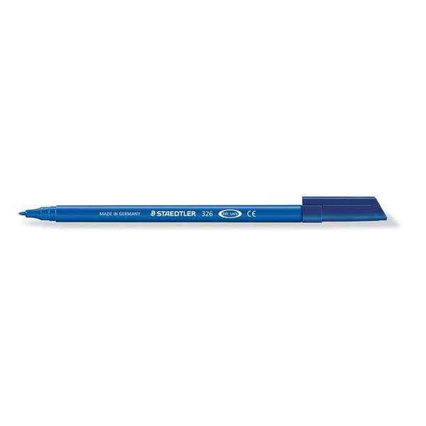 Staedtler 326-30 Fasermaler Noris Club, ca 1,0 mm, tvättbar, 10 st i kartong, ljusblå -