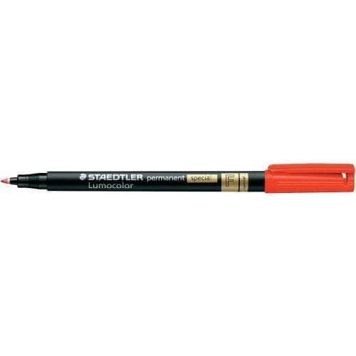 Staedtler Lumocolor Permanent Markers, Röd, 10-pack