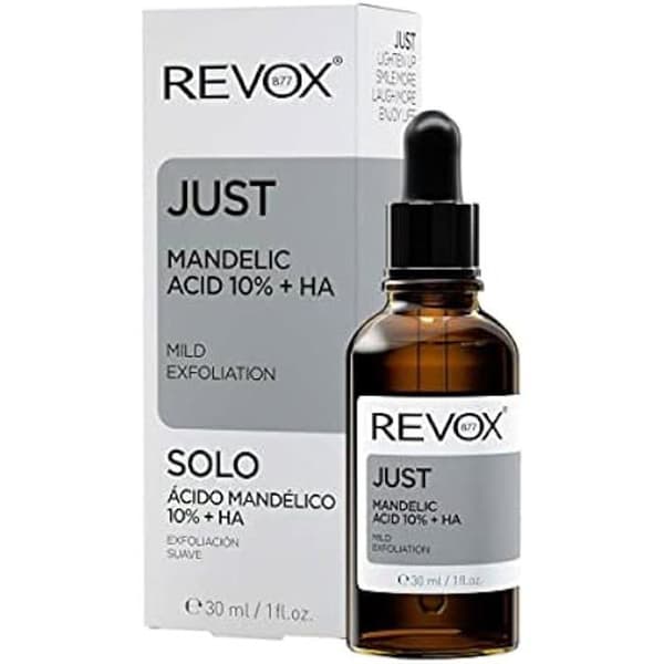 JUST Mandelsyra Serum 10% + HA 30 ml - REVOX - För slätare och strålande hud