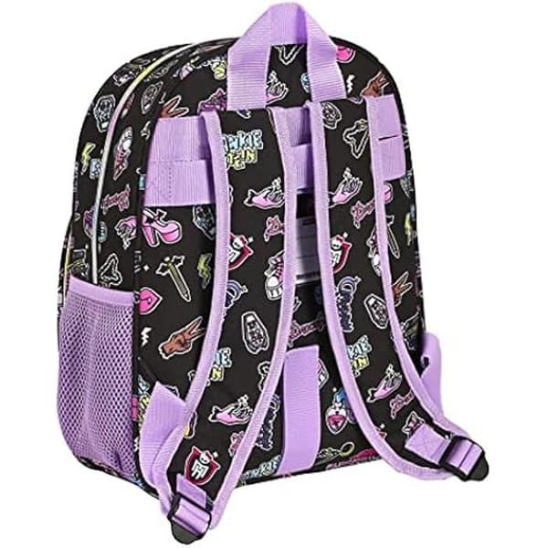 Safta MONSTER HIGH Ryggsäck för barn i olika åldrar, bekväm och mångsidig, kvalitet och motstånd, svart 28 x 10 x 34