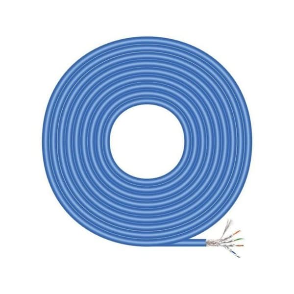 Nätverkskabel RJ45 Cat.6 UTP - AISENS - A135-0662 - 100m - Dca styv - AWG24 - Blå