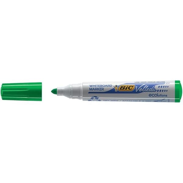 BIC® - Box med Velleda® raderbara markörer BIC® Velleda® 1701 ECOlutions® x 12 - Grönt bläck