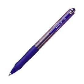 Uni Laknock kulspetspenna - Uni - Indragbar medium spets 0,8 mm - Blått bläck - Påfyllningsbar