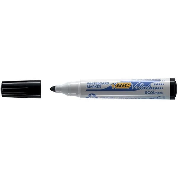 BIC® - Box med Velleda® raderbara markörer BIC® Velleda® 1701 ECOlutions® x 12 - Svart bläck
