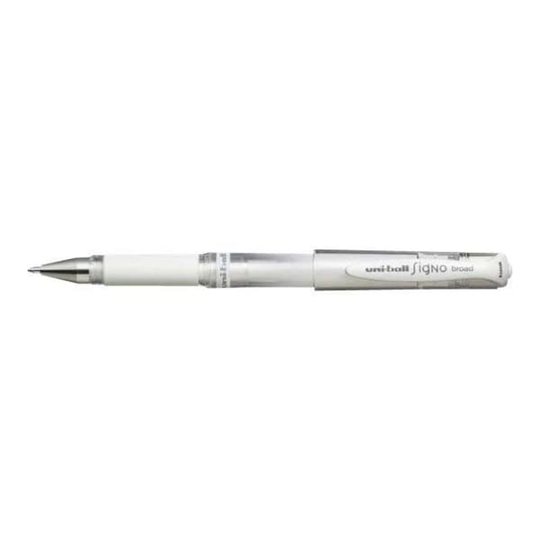 Uni-ball Signo Rollerball vit gelbläck 1 mm bred